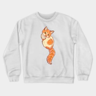 Peach Cat Crewneck Sweatshirt